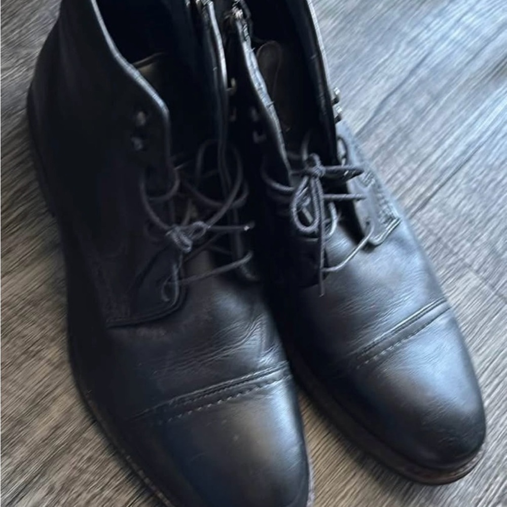 Men's Black Leather Boots